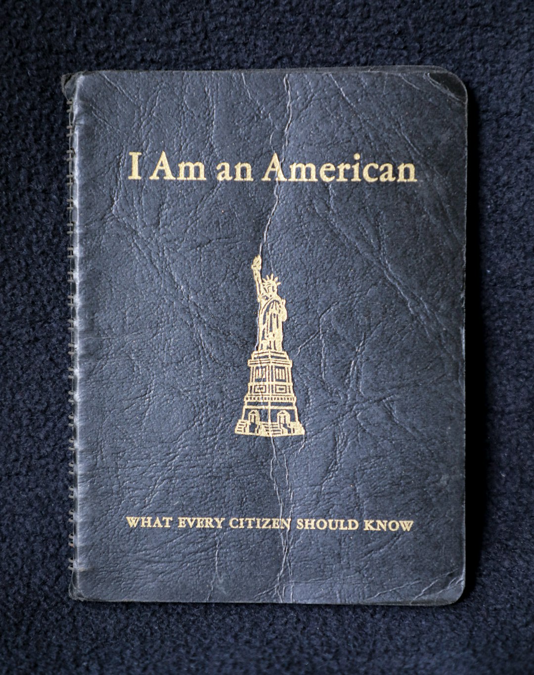 a passport with the statue of liberty on it