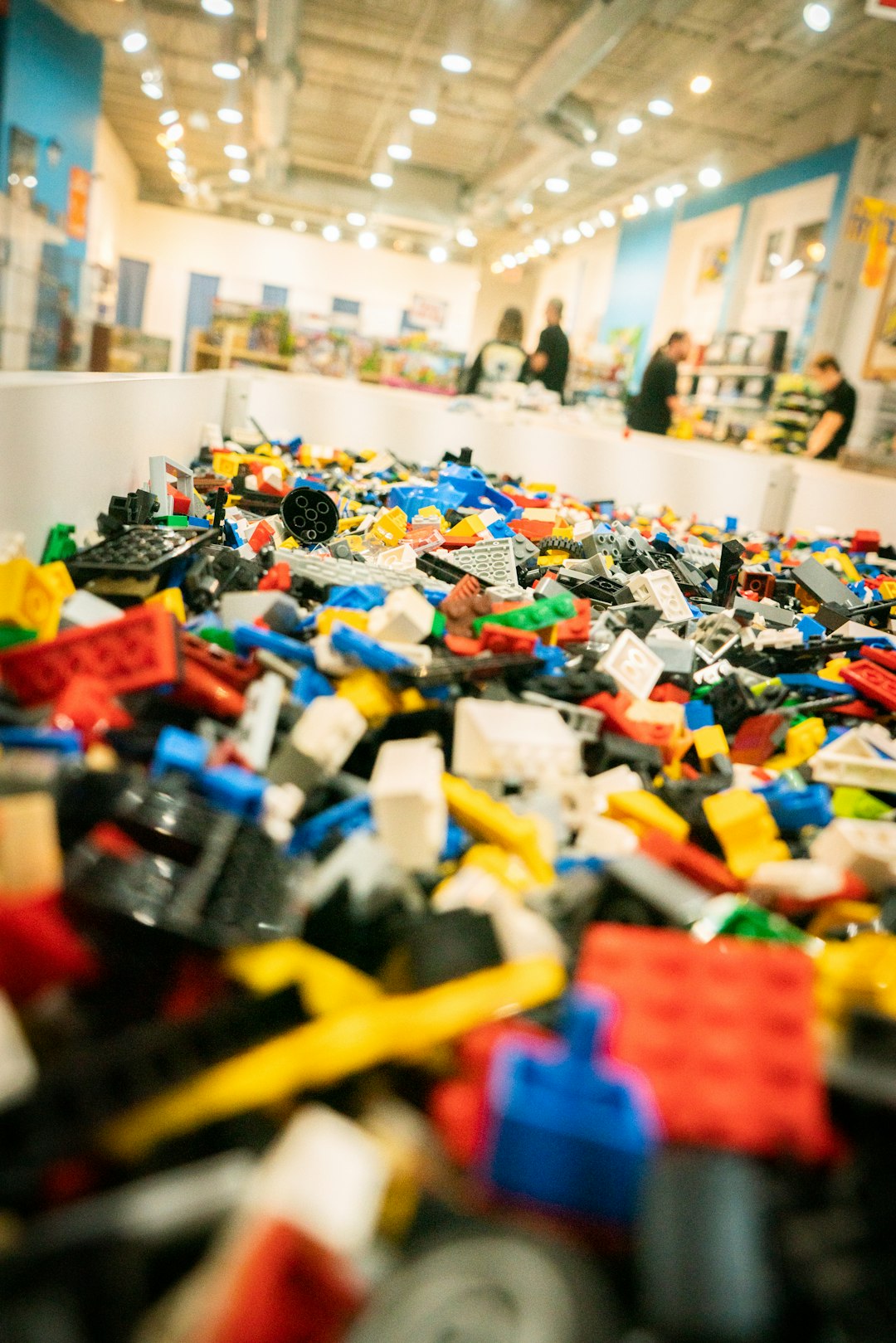 a store with many bags of items