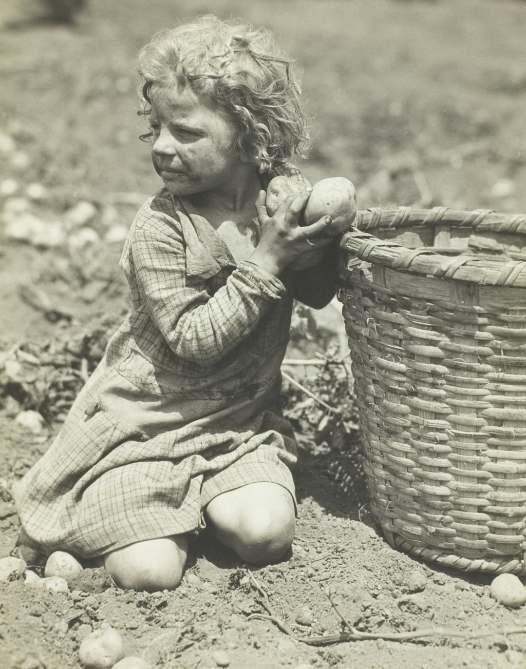 little girl playing with doll